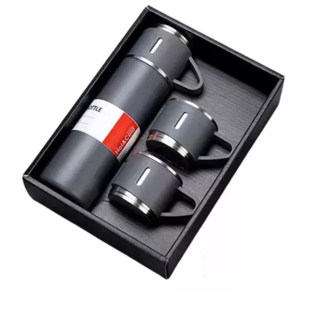 TERMO con 3 TAZAS🥤☕ Y 🎁GRATIS PLANCHA PARA CABELLO🎁