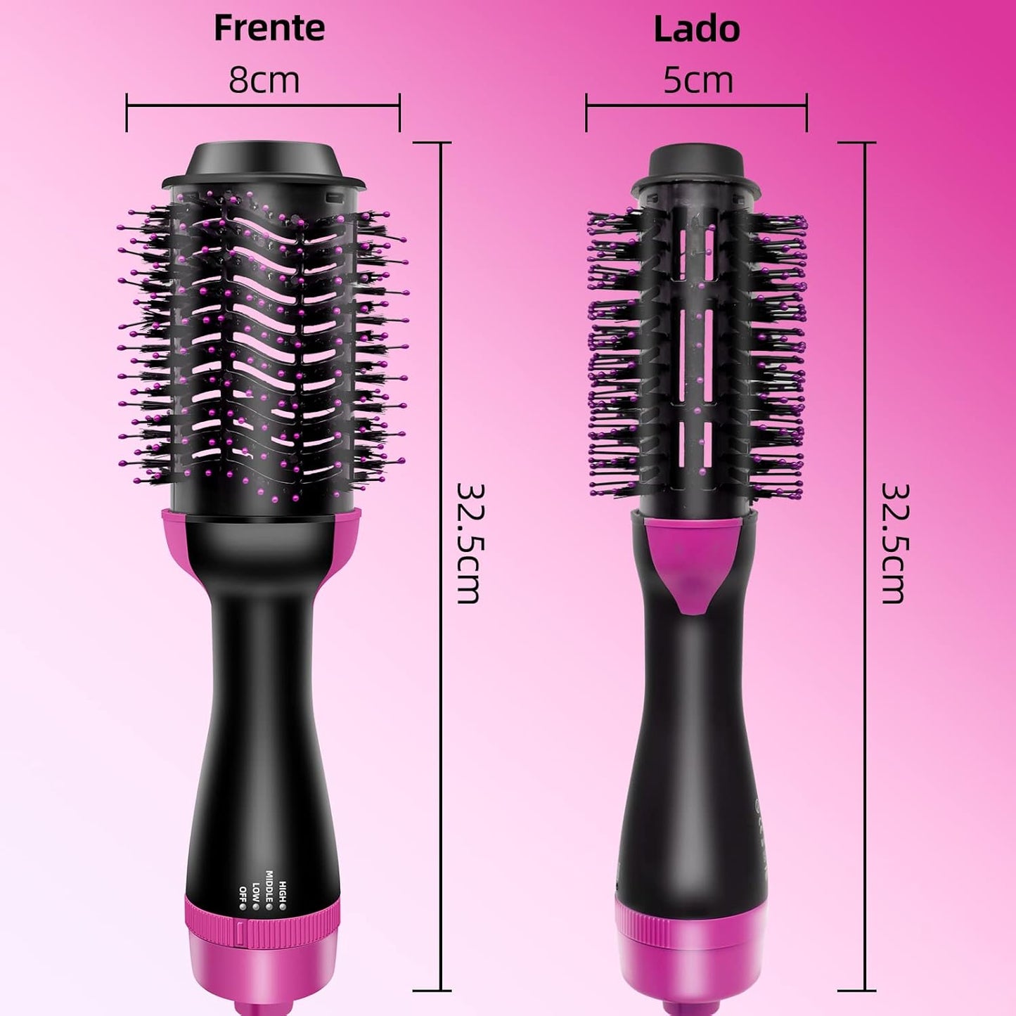 Cepillo secador 3 en 1, Cabello seco y planchado menos de 10 minutos✅+¡ENVÍO GRATIS!🚚