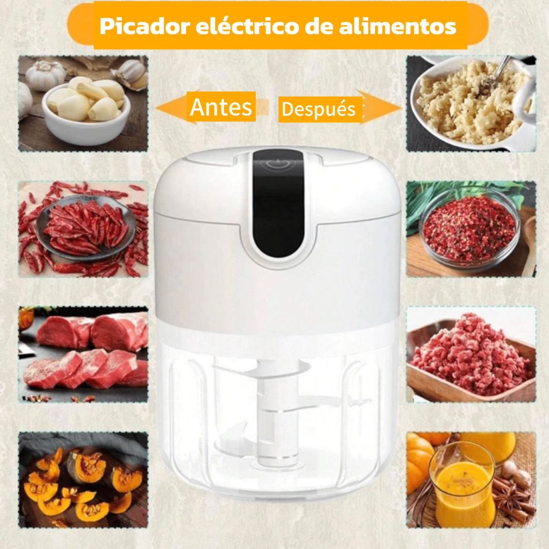 PICADOR ELECTRICO DE ALIMENTOS🥕+ ¡ENVIO GRATIS!🔥