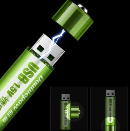 PILAS RECARGABLES USB🔋💯