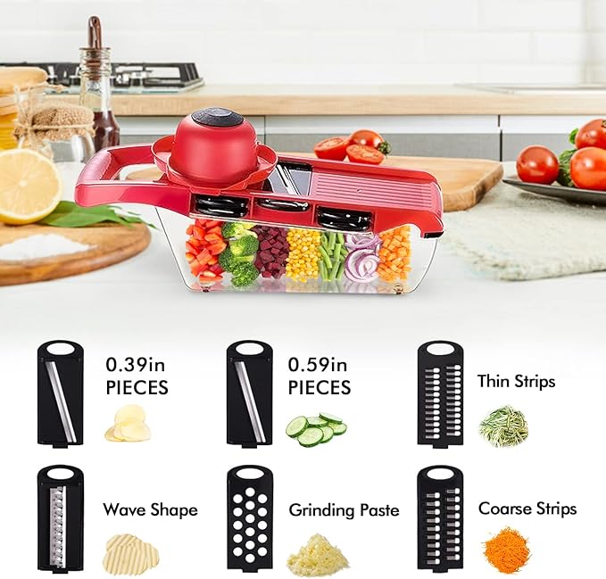 Picador multifuncional 6 en 1🍅 + 1 pelador ¡GRATIS!🎁