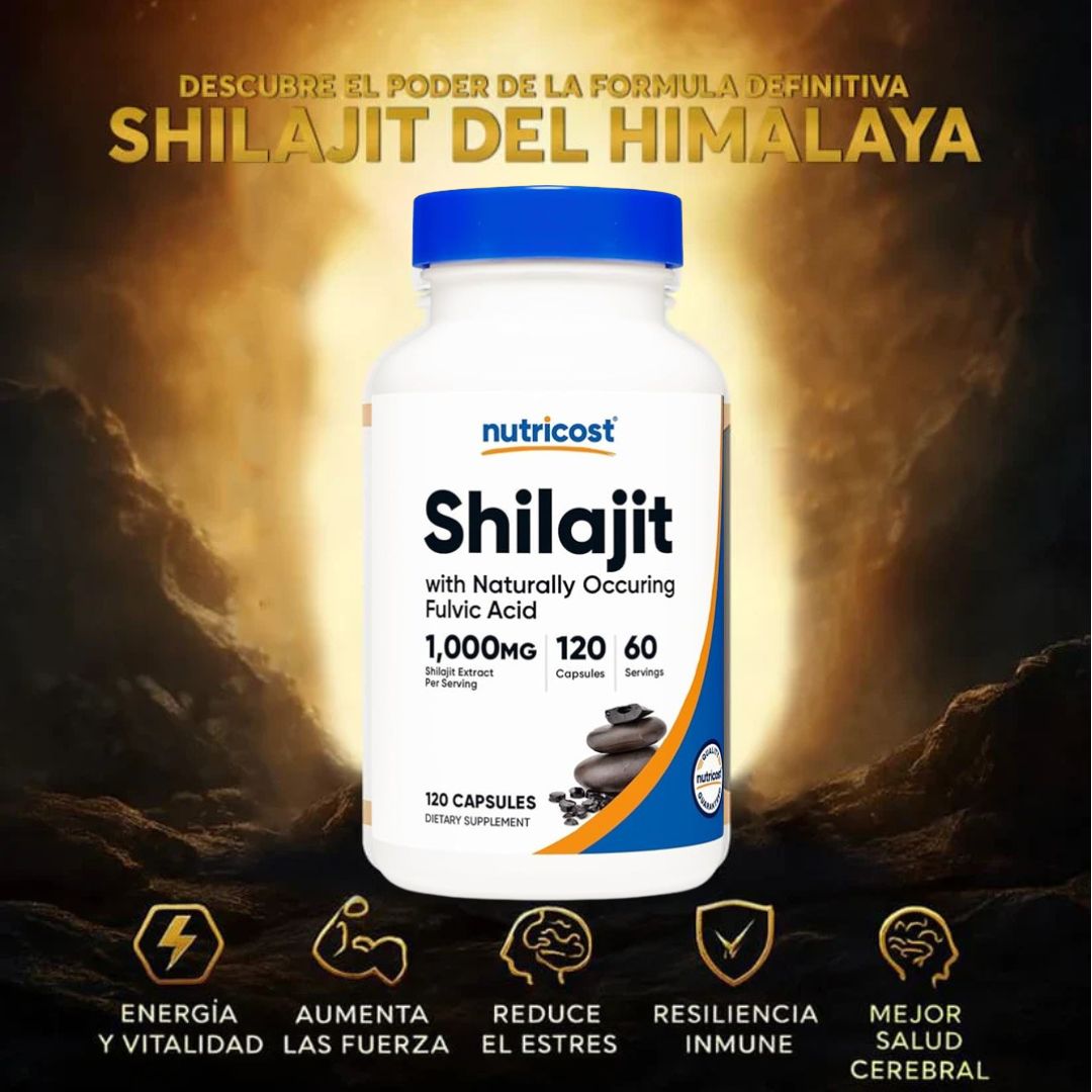 💥Shilajit 60 capsulas - Energía y rendimiento💪 + ¡Envío gratis!🎁