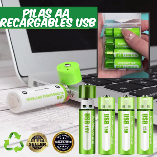 PILAS RECARGABLES USB🔋💯