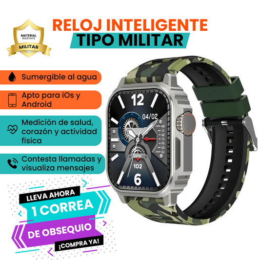 Reloj inteligente, Monitorea tu salud todo el día⌚ - ¡ENVÍO GRATIS!🚚