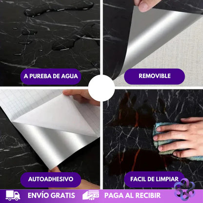 3 metros de Adhesivo marmolizado😱 + ¡ENVÍO GRATIS!🎁