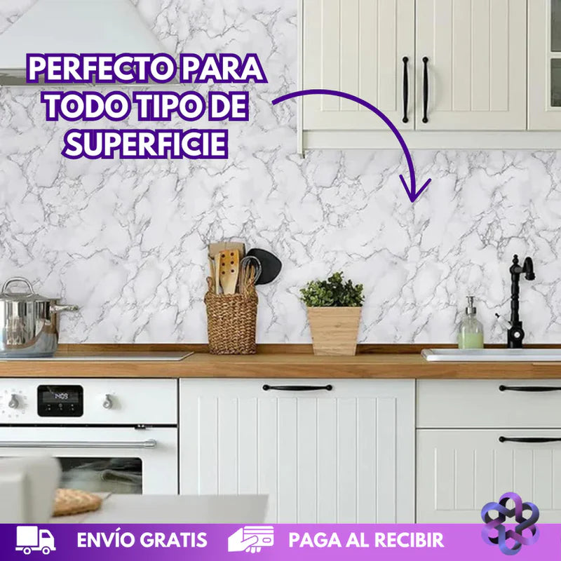3 metros de Adhesivo marmolizado😱 + ¡ENVÍO GRATIS!🎁