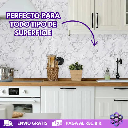 3 metros de Adhesivo marmolizado😱 + ¡ENVÍO GRATIS!🎁